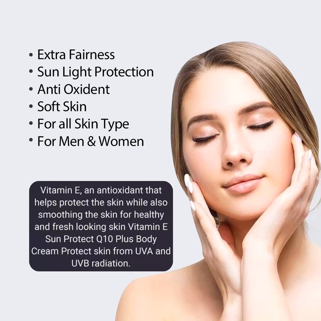 LOVE JOJO VITAMIN E SUNBLOCK BODY CREAM _ Q10 PLUS