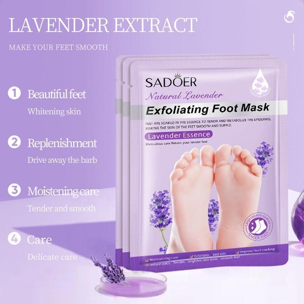 Sadoer Exfoliating Foot Mask - Lavender Essence