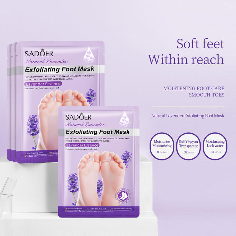 Sadoer Exfoliating Foot Mask - Lavender Essence