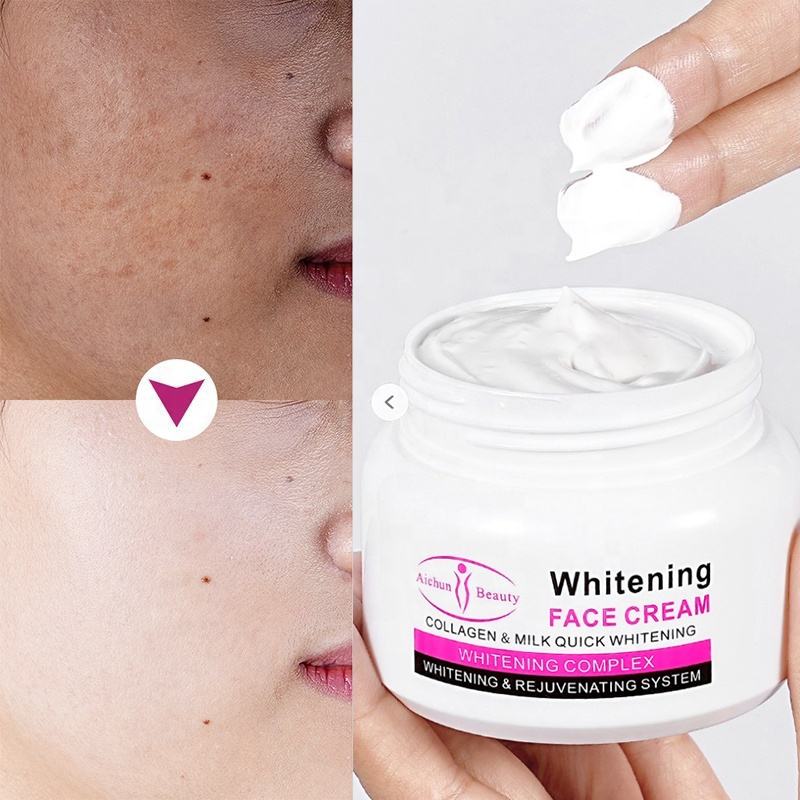 AICHUN BEAUTY WHITENING FACE CREAM COLLAGEN & MILK QUICK WHITENING
