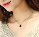 GOLD CLASSIC ROUND PENDANT WOMEN NECKLACE
