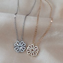 HEART SHAPED 2 WAYS WEARING PENDANT MAGNETIC NECKLACE