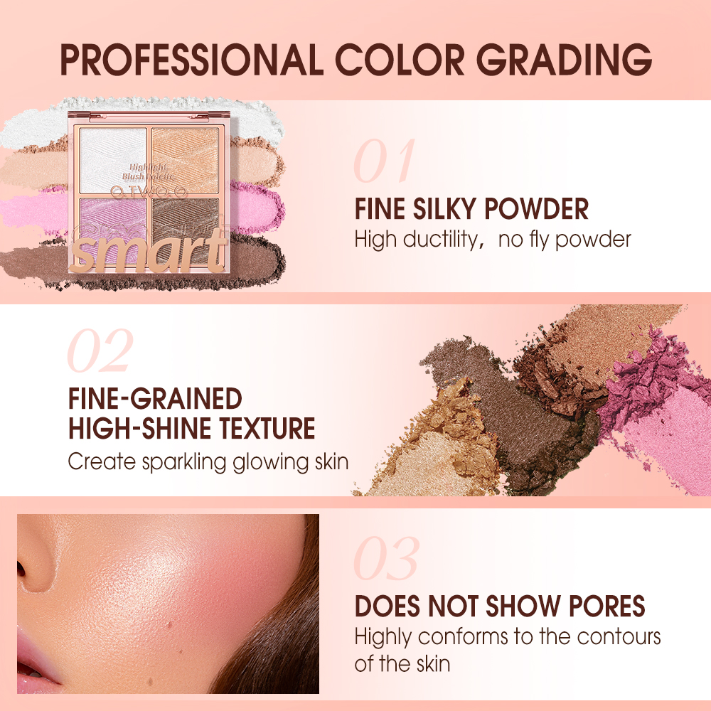 O.TWO.O Highlight Blush Palette