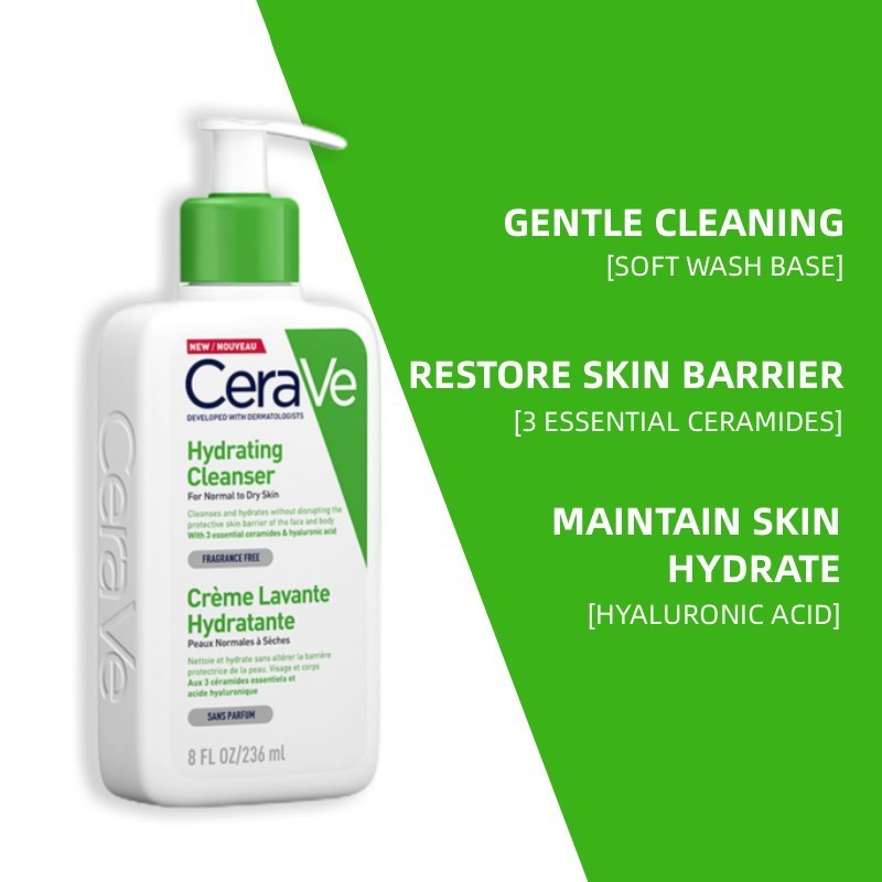 Cerave Hydrating Cleanser (236 ml)