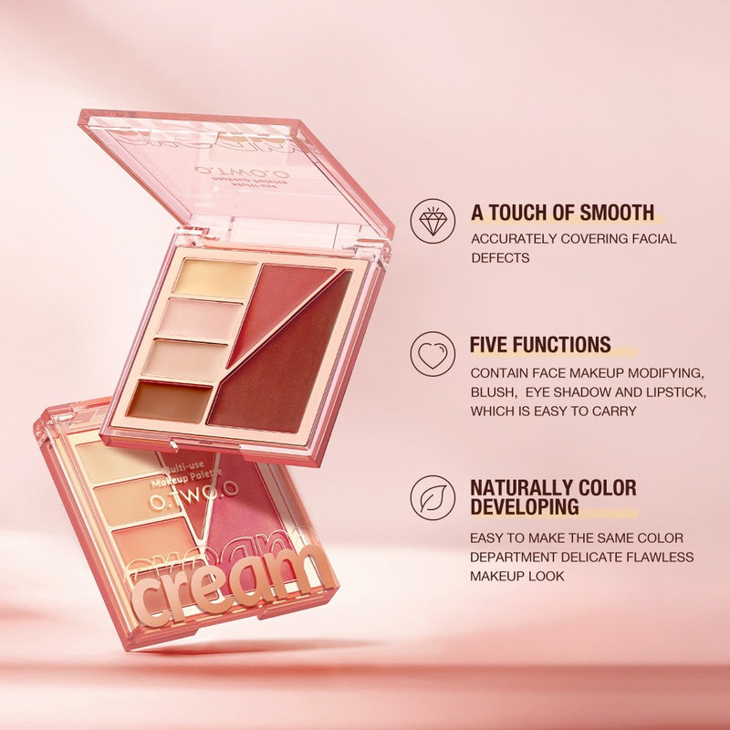 O.TWO.O Makeup Pallete Of Concealer Contour Blush Cream