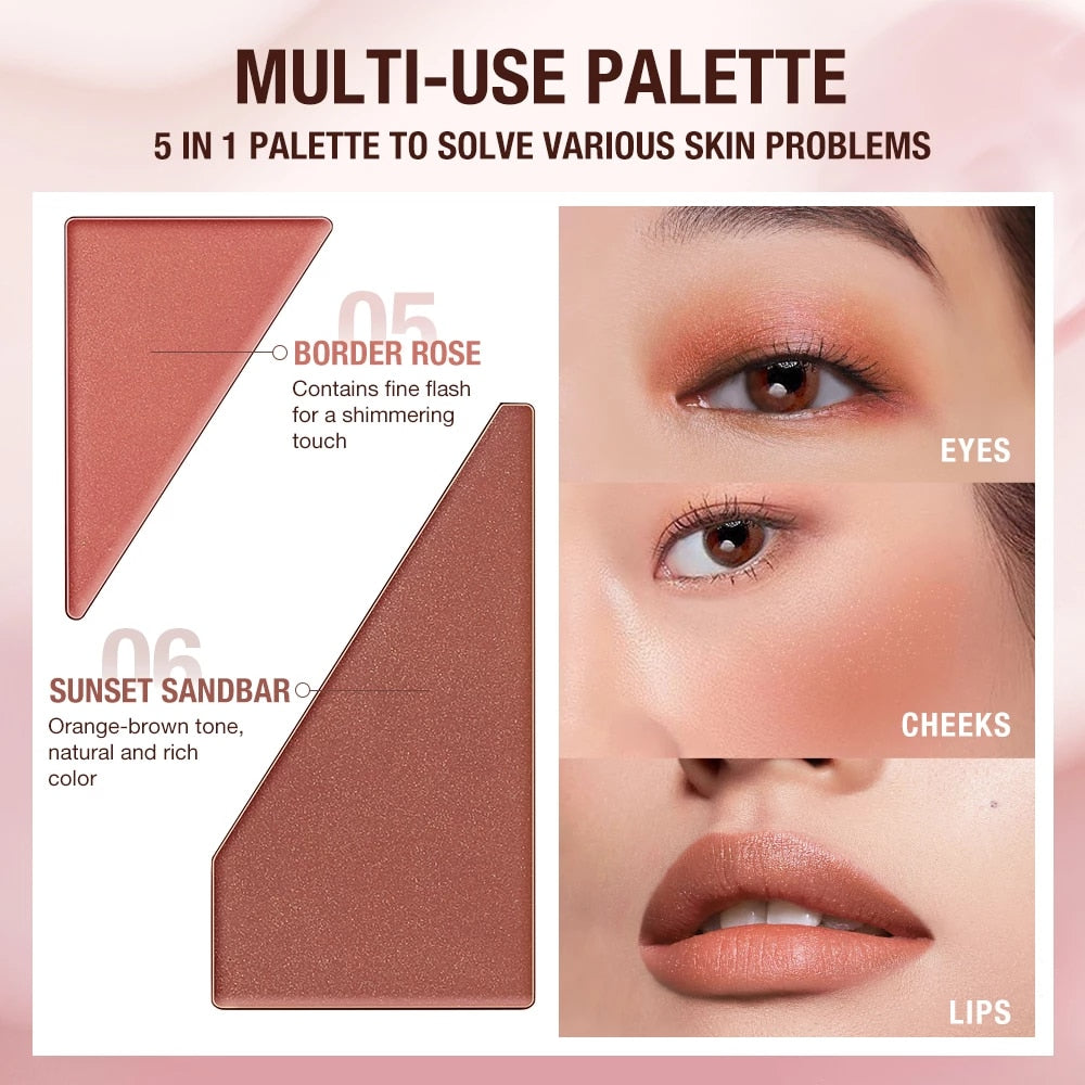 O.TWO.O Makeup Pallete Of Concealer Contour Blush Cream