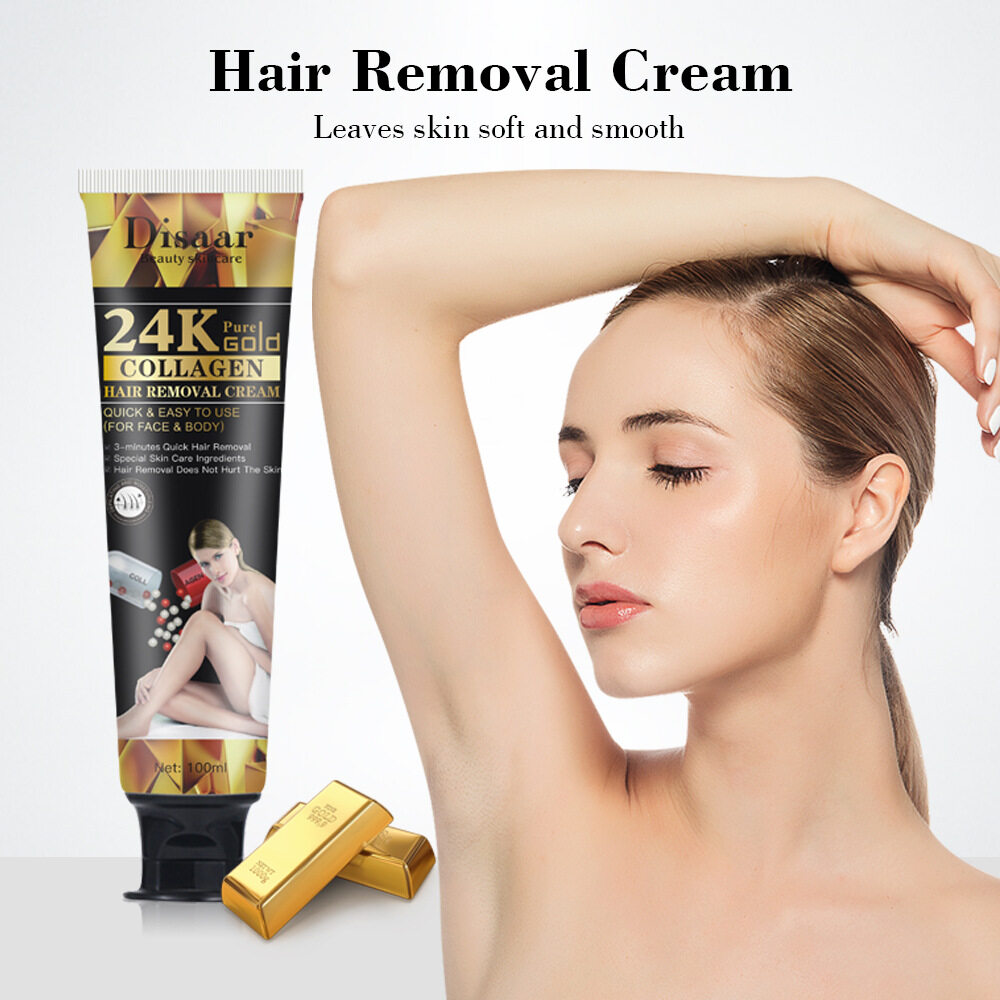 DISAAR 24K PURE GOLD COLLEGEN HAIR REMOVAL CREAM