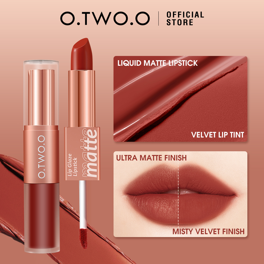O.TWO.O 2 in 1 Lipstick Double Head Lipstick and Lip Mud