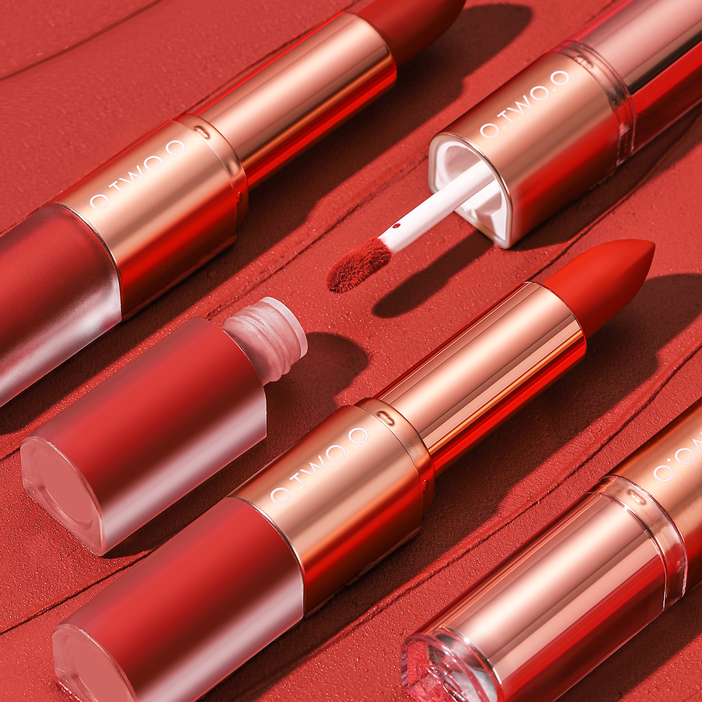 O.TWO.O 2 in 1 Lipstick Double Head Lipstick and Lip Mud