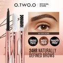 O.TWO.O 3 IN 1 Eyebrow Pen with Eyebrow scraper, brush, eyebrow pencil