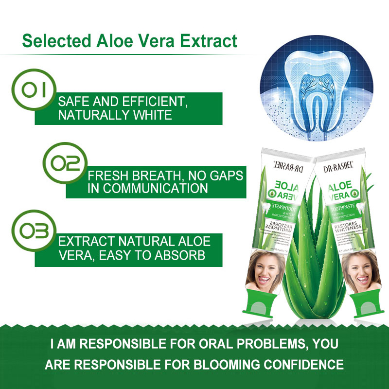 DR.RASHEL ALOE VERA TOOTH PASTE _ RESTORES WHITENESS