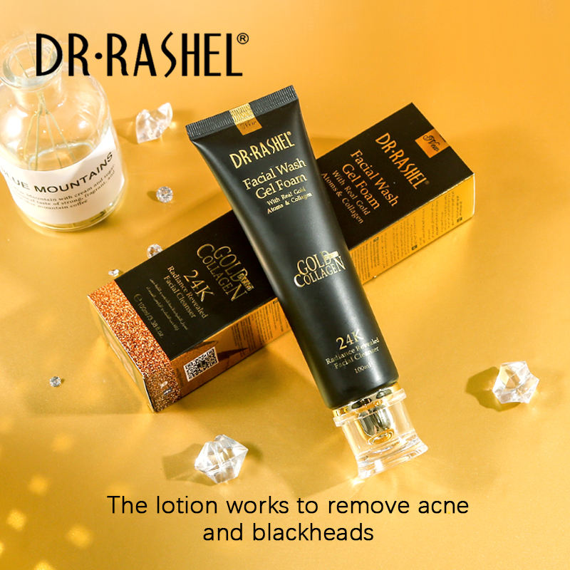 DR.RASHEL FACIAL WASH GEL FOAM GOLD AND COLLAGEN 24K