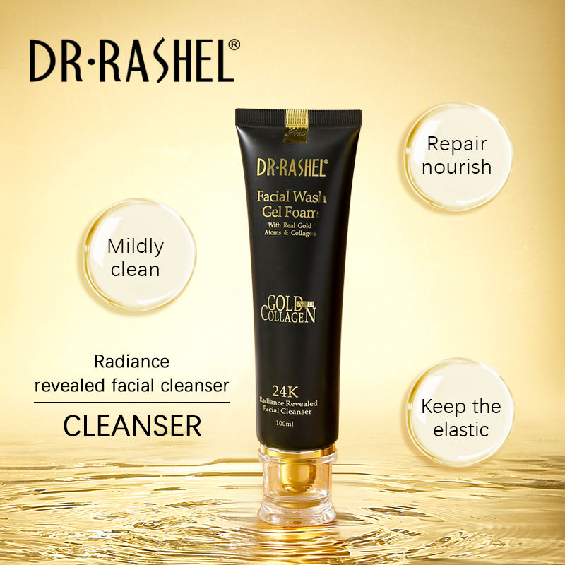 DR.RASHEL FACIAL WASH GEL FOAM GOLD AND COLLAGEN 24K