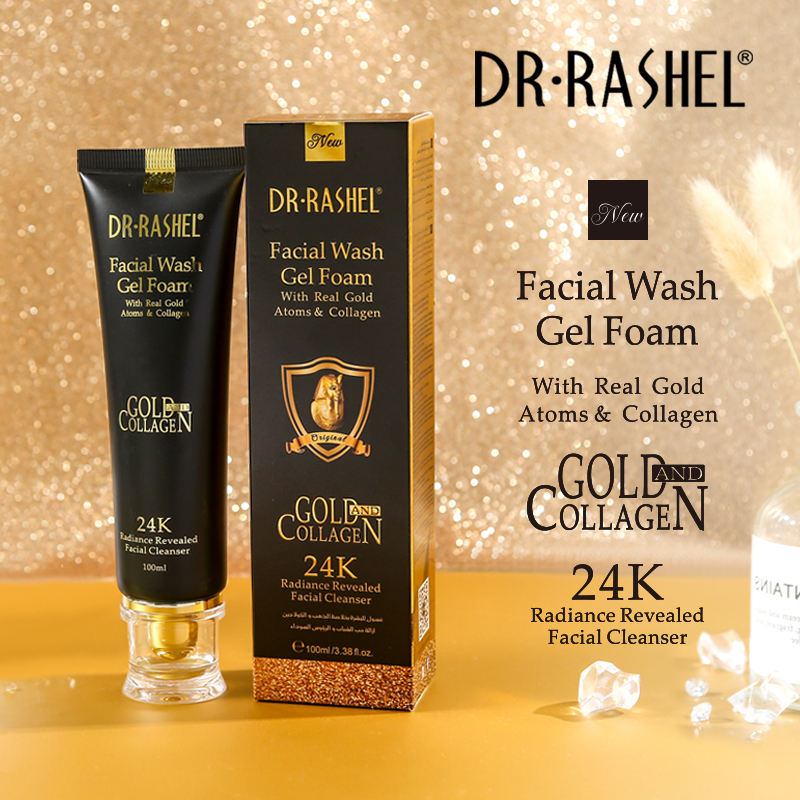 DR.RASHEL FACIAL WASH GEL FOAM GOLD AND COLLAGEN 24K