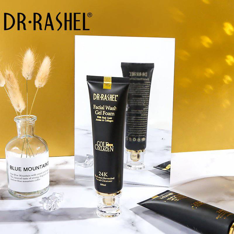 DR.RASHEL FACIAL WASH GEL FOAM GOLD AND COLLAGEN 24K