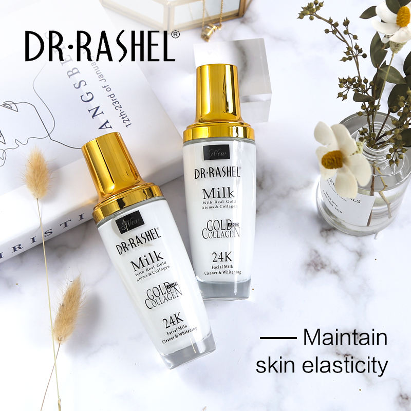 DR.RASHEL MILK WITH REAL GOLD ATOMS & COLLAGEN _ FACIAL MILK CLEANER & WHITENING