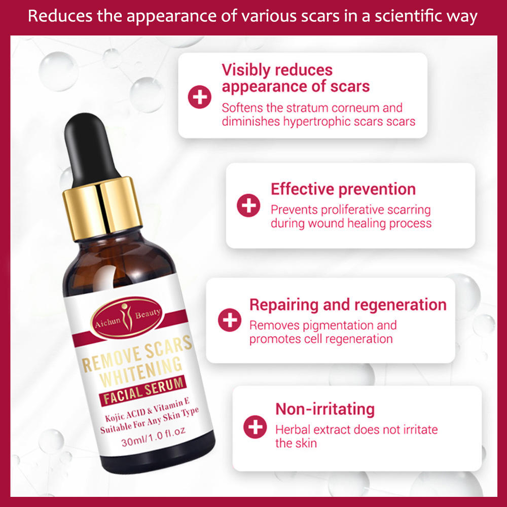 AICHUN BEAUTY REMOVE SCARS WHITENING FACIAL SERUM KOJIC ACID & VITAMIN E