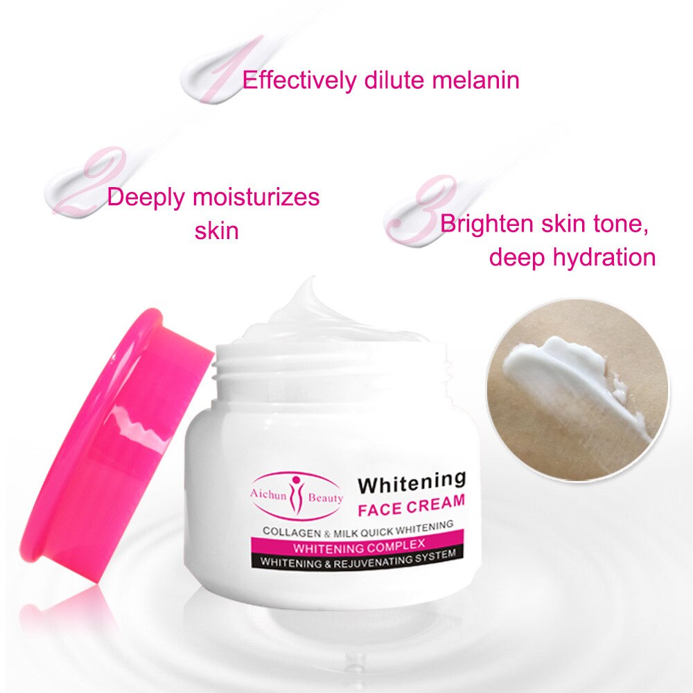 AICHUN BEAUTY WHITENING FACE CREAM COLLAGEN & MILK QUICK WHITENING