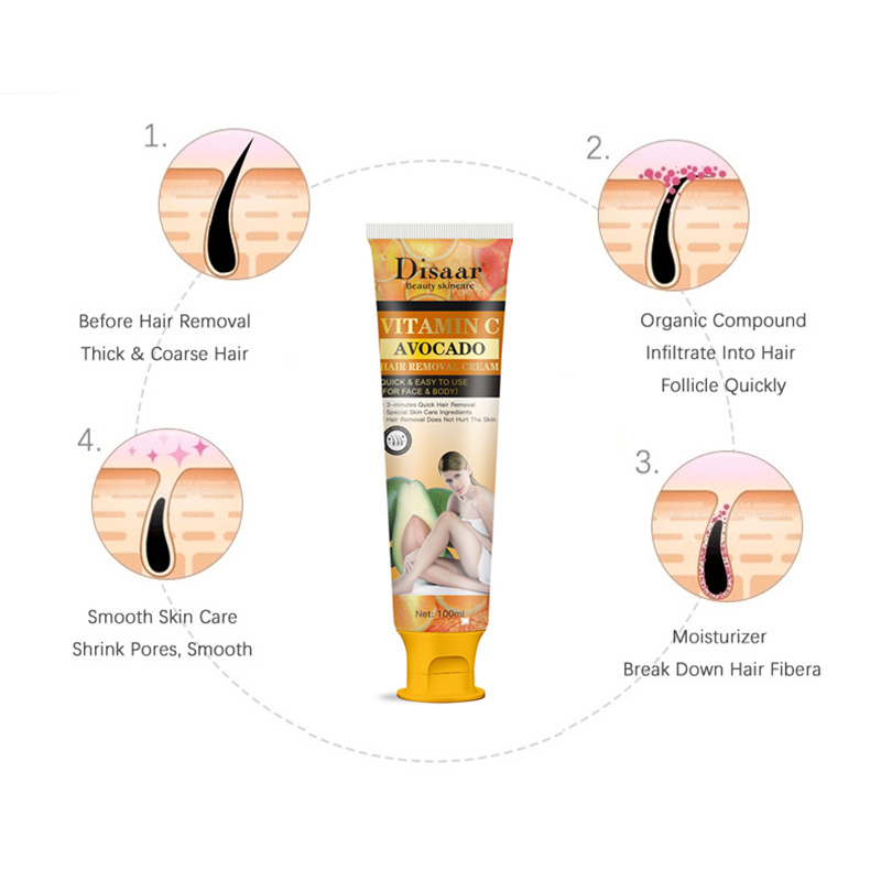 Disaar Vitamin C Avocado Hair removal cream