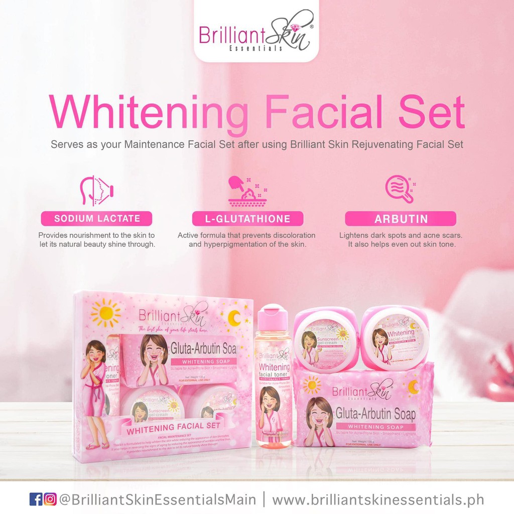 BRILLIANT SKIN ESSENTIALS WHITENING FACIAL SET