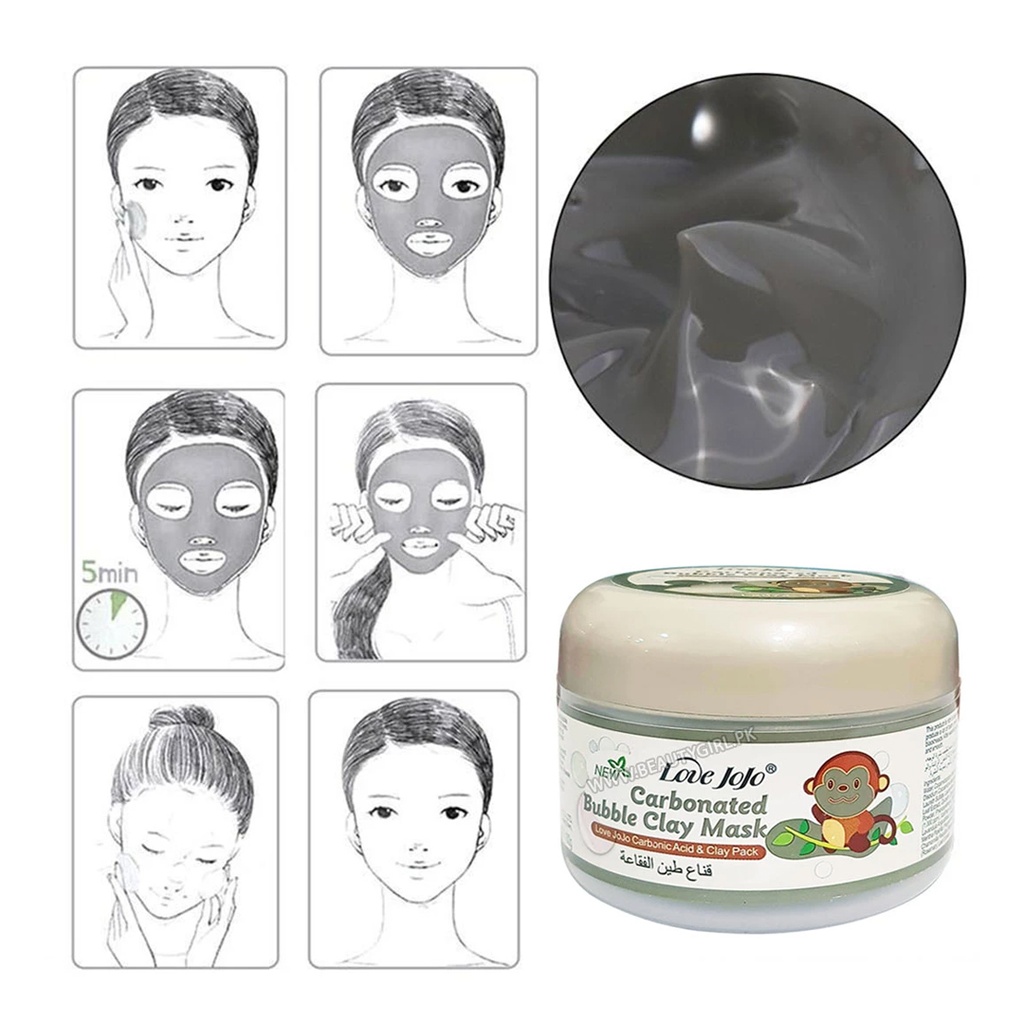 LOVE JOJO CARBONATED BUBBLE CLAY MASK