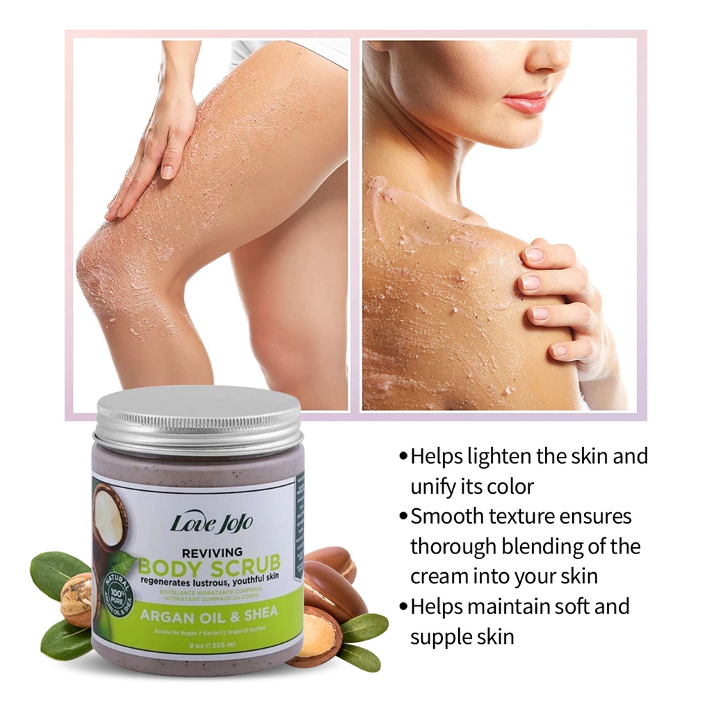 LOVE JOJO REVIVING BODY SCRUB WITH ARGAN OIL & SHEA