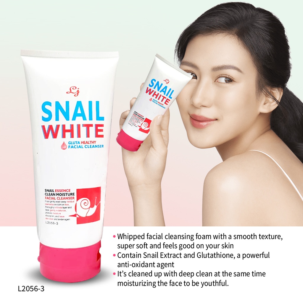 LOVE JOJO SNAIL WHITE GLUTA HEALTHY FACIAL CLEANSER