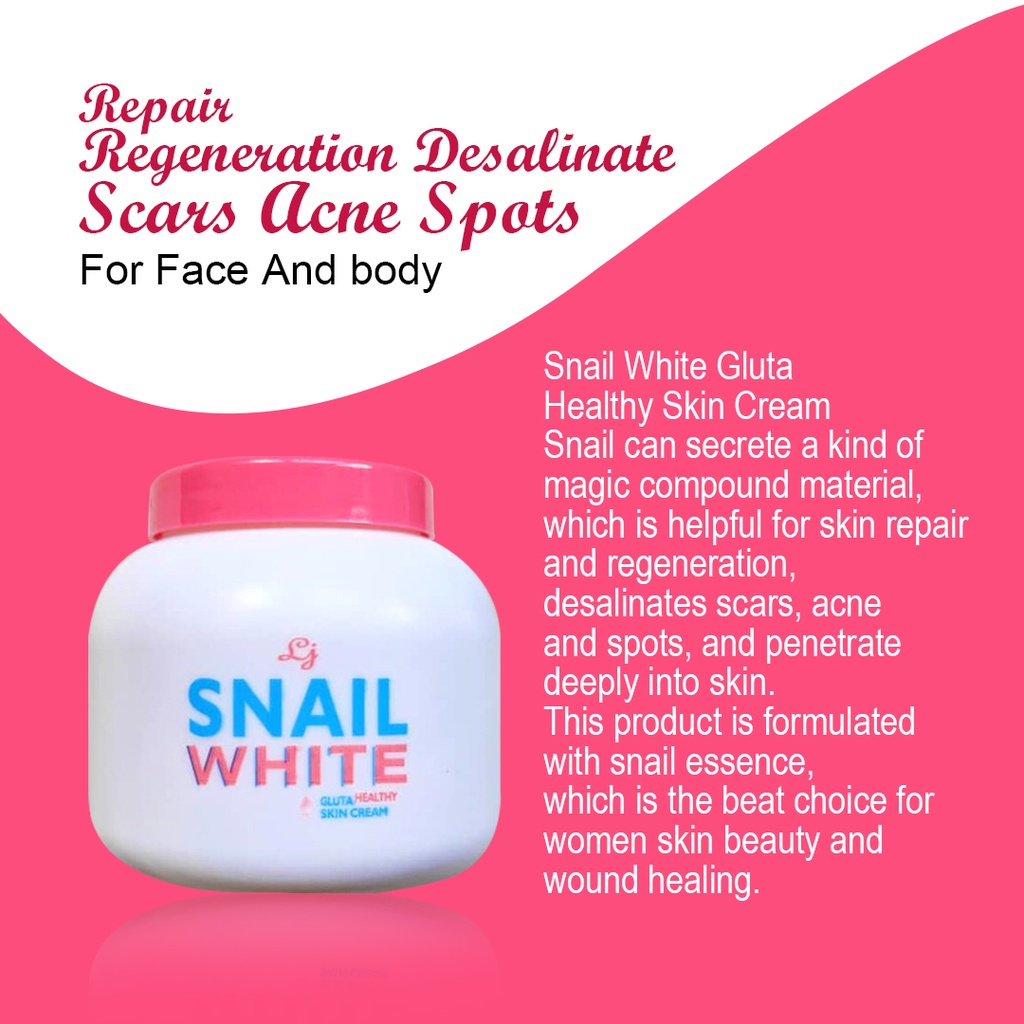 LOVE JOJO SNAIL WHITE GLUTA HEALTHY SKIN CREAM