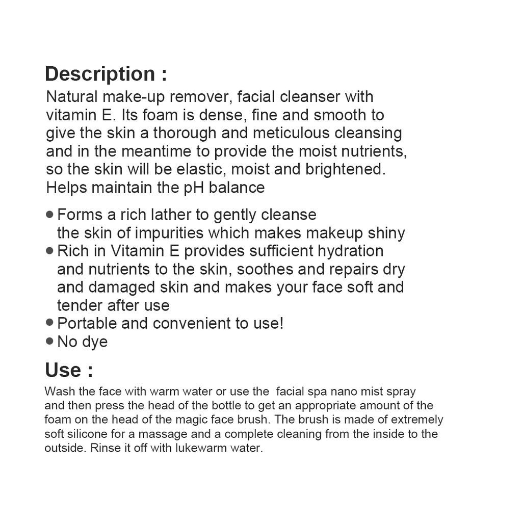 LOVE JOJO VITAMIN E MOISTURIZING CARE CLEANSING FOAM