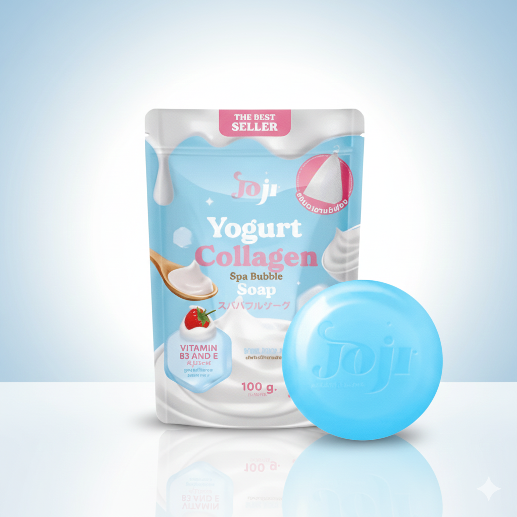 Joji Spa Bubble Soap – Yogurt & Collagen, 100 g