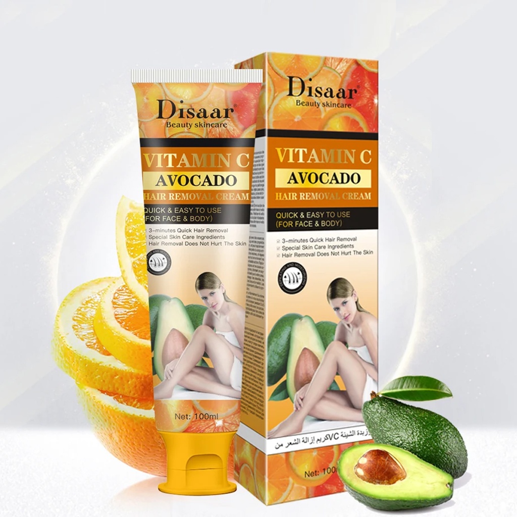 Disaar Vitamin C Avocado Hair Removal Cream - 100ml