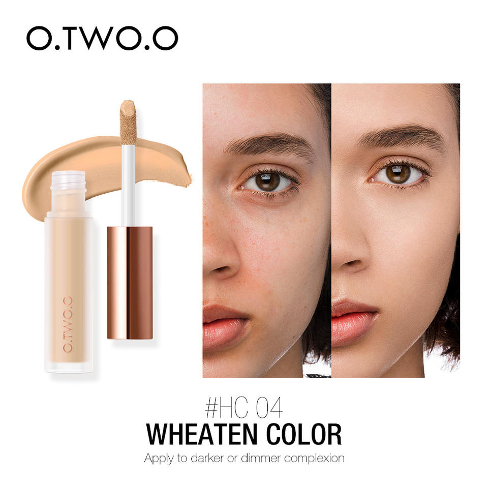 O.TWO.O Cosmetics Face Makeup High Cover Oil Control Long Lasting Liquid Concealer - 5.5g