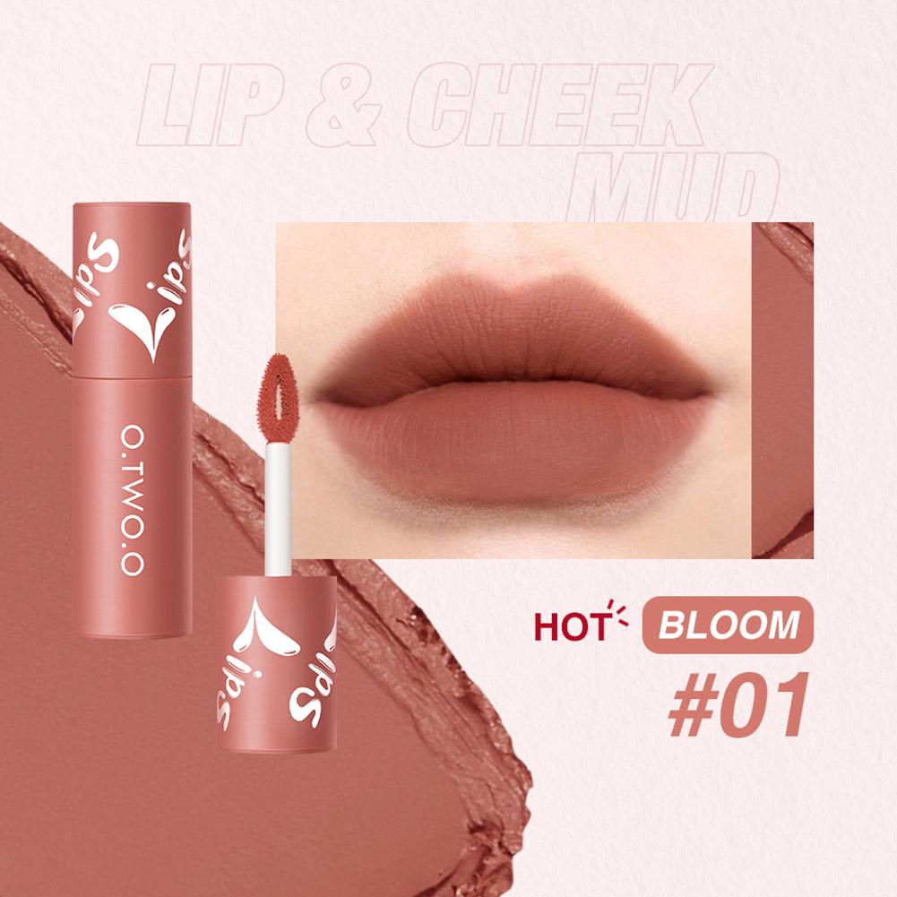 O.TWO.O Velvet Matte Lip & Cheek Mud - 2g