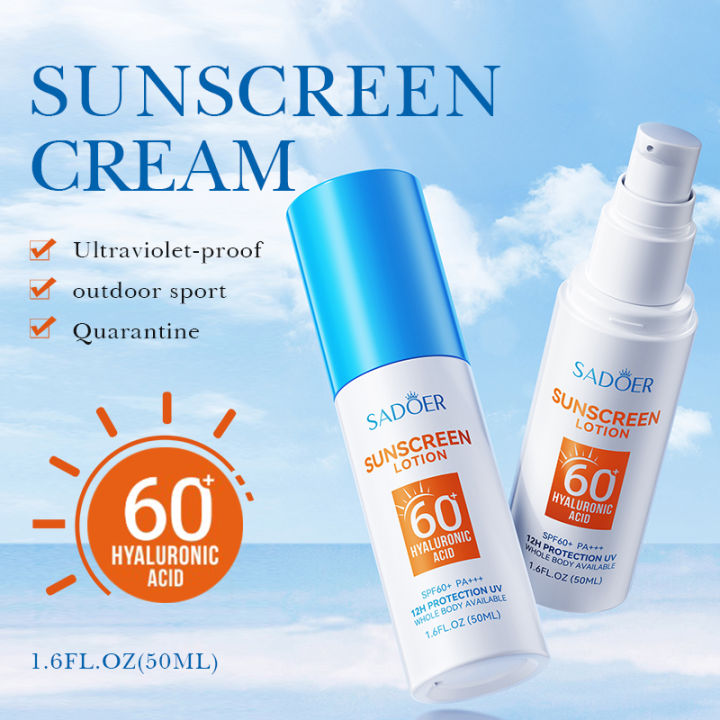 Sadoer Sunscreen Lotion 60+ Hyaluronic Acid 50ml