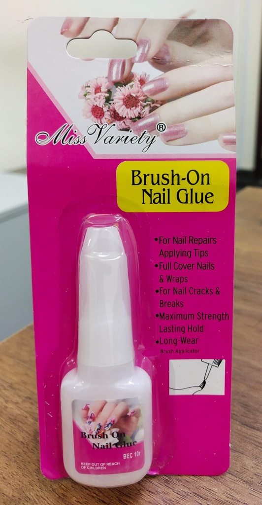 Miss Variety Brush On Nail Glue 10g
