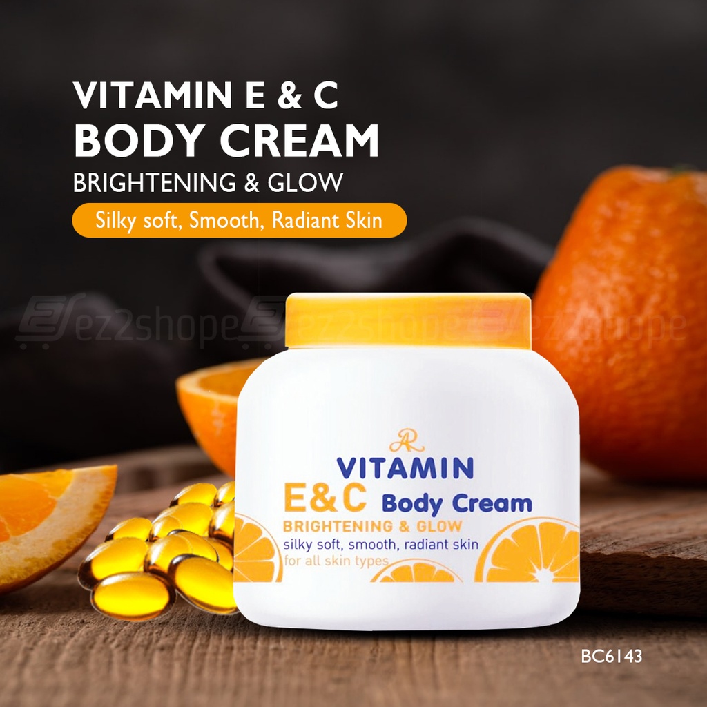 Aron Vitamin E & C Body Cream Brightening & Glow - 200g
