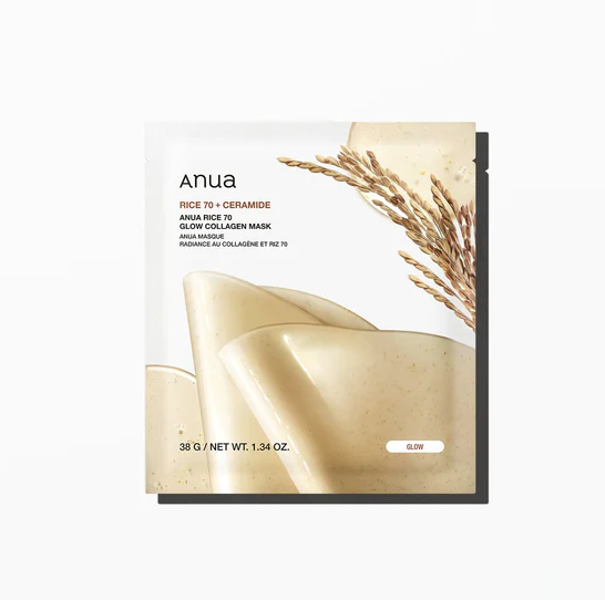 Anua Rice 70 Glow Collagen Mask - 38g