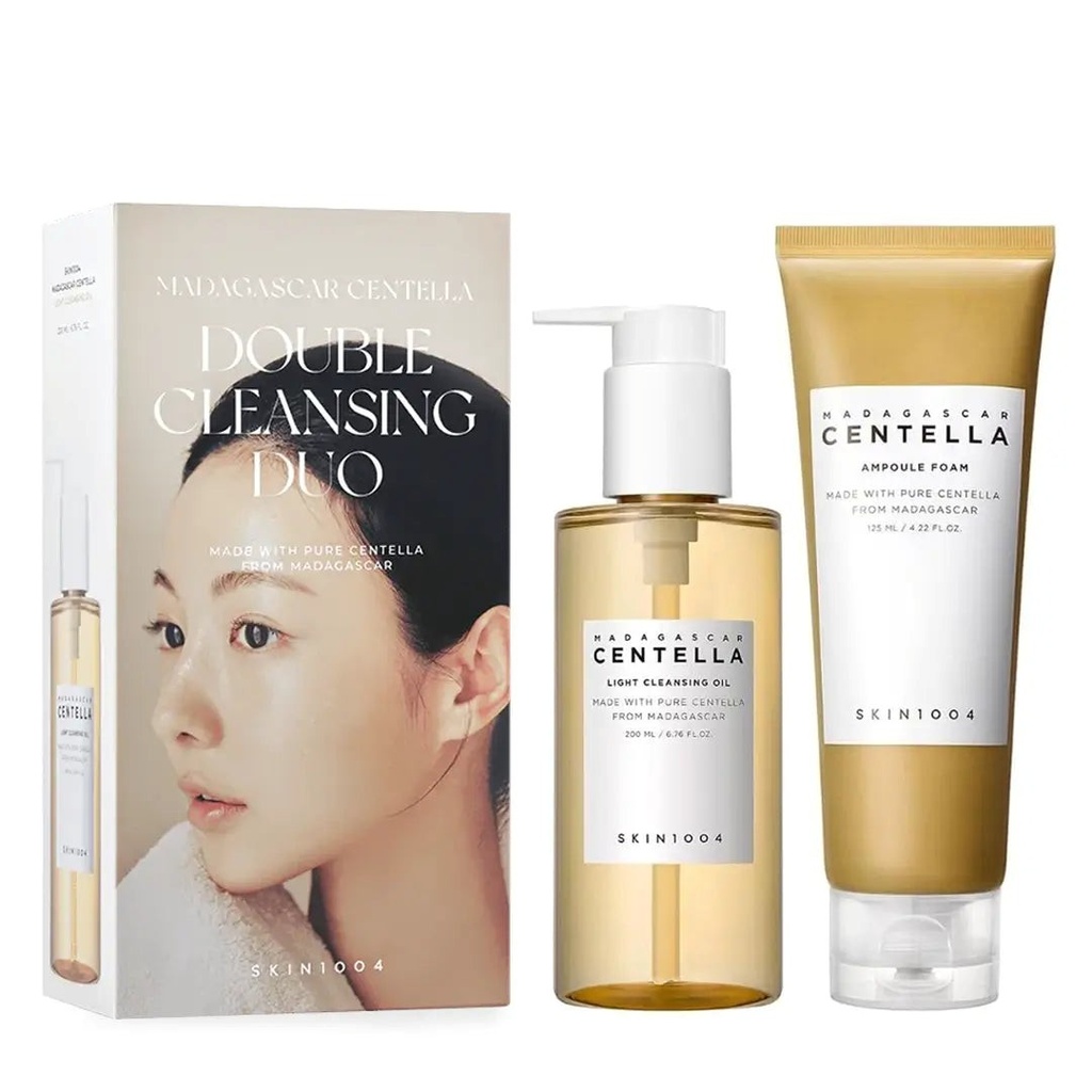 Skin1004 Madagascar Centella Double Cleansing Duo (Cleansing Oil + Centella Cleansing Foam)