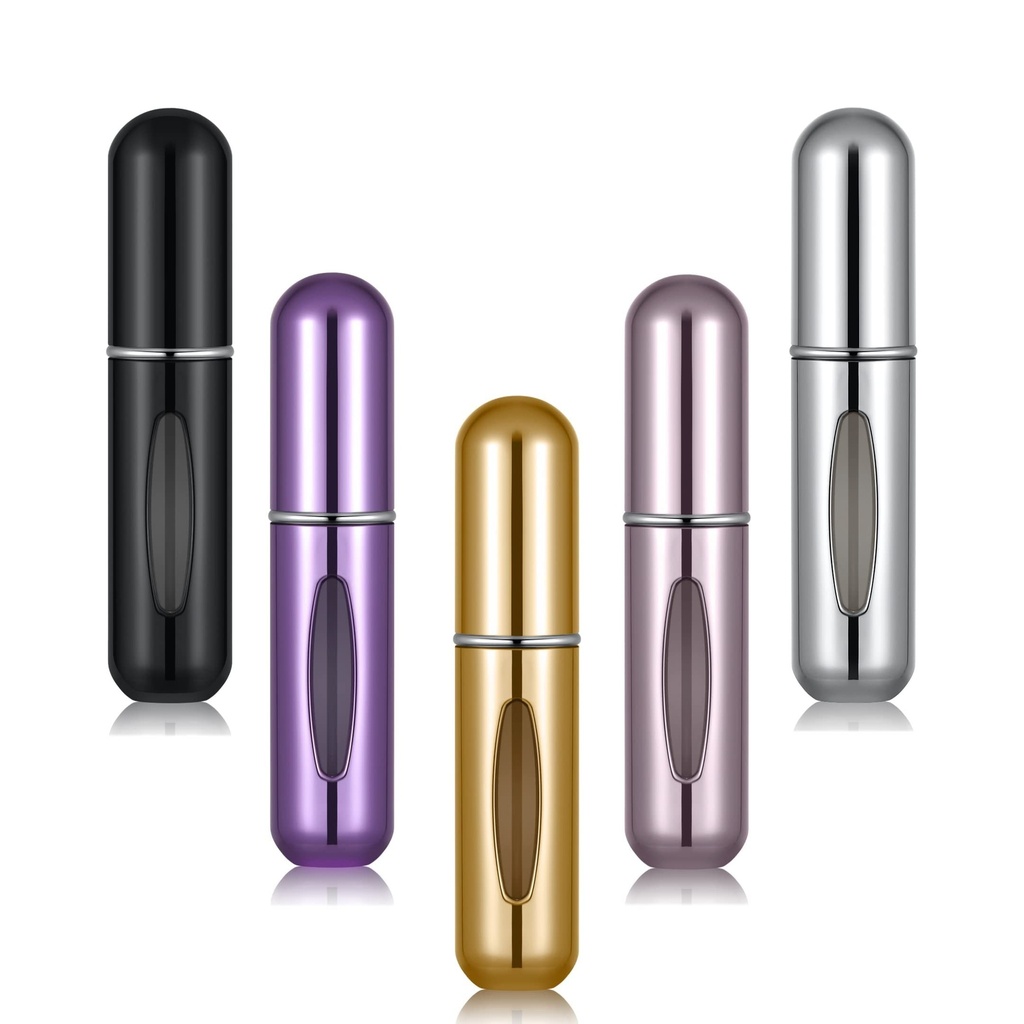 Mini Perfume Refill Bottle – Pocket Size Perfume Atomizer [5Pcs Set]