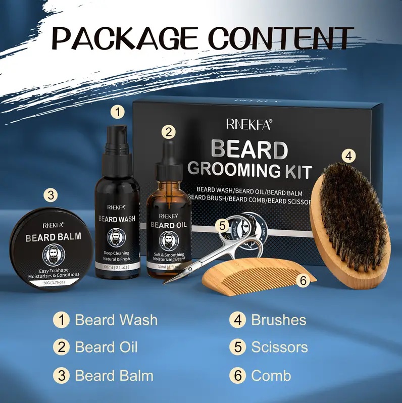 RNEKFA Beard Grooming Kit