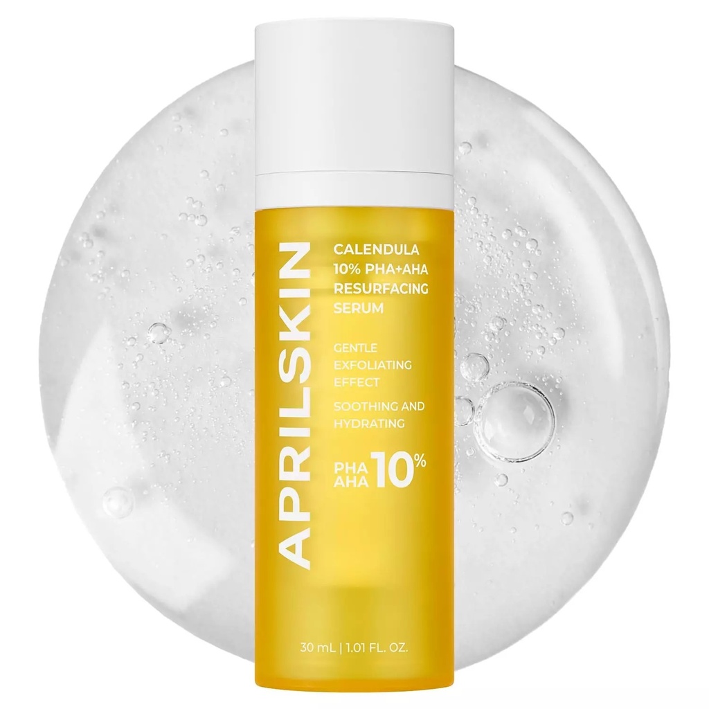 April Skin Calendula 10% PHA + AHA Resurfacing Serum 30 ml