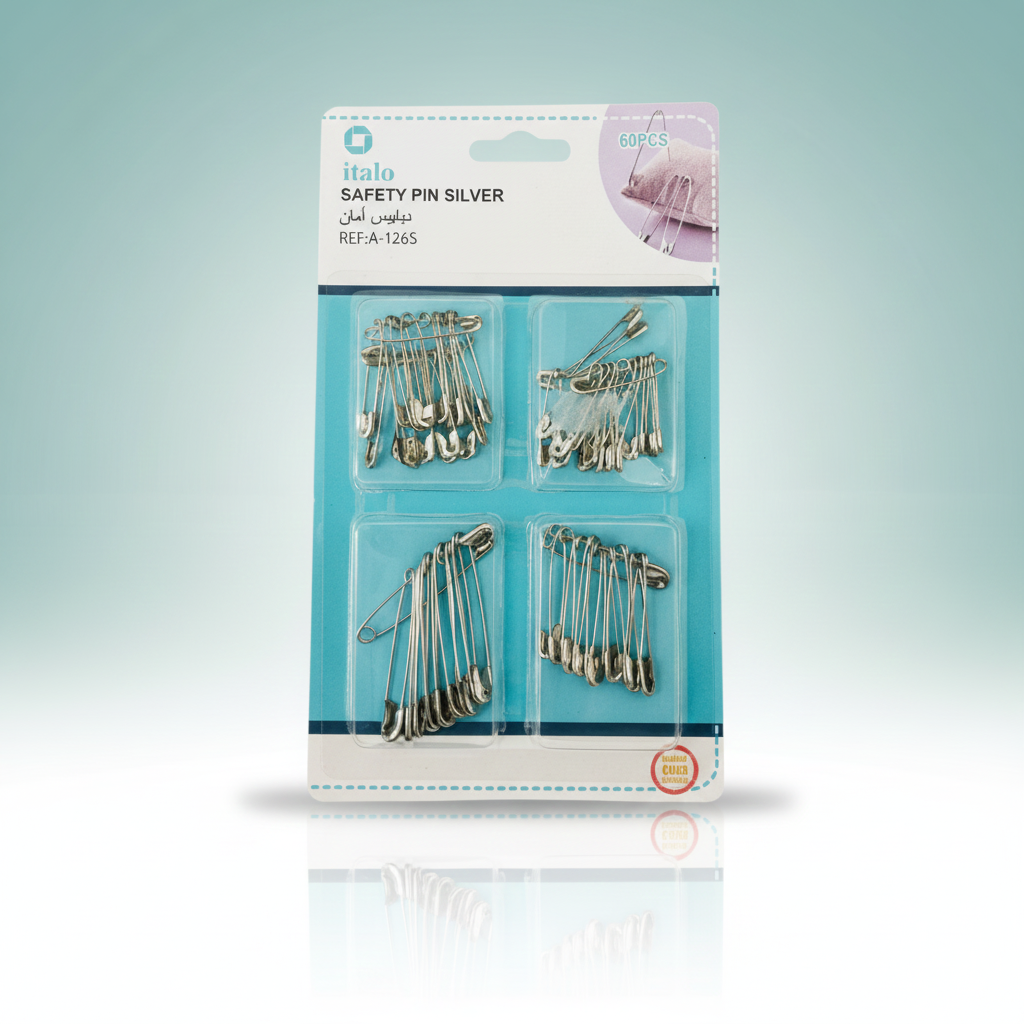 Italo Safety Pin Silver 60's