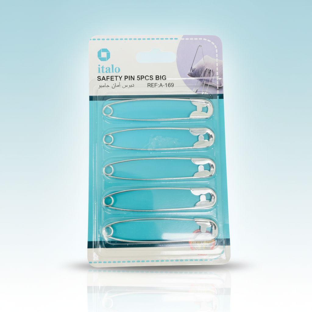 Italo Safety Pin 5Pcs Big