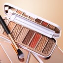 O.TWO.O 8 Colors Luxury Gold Eyeshadow Palette with Rich Color - 12g